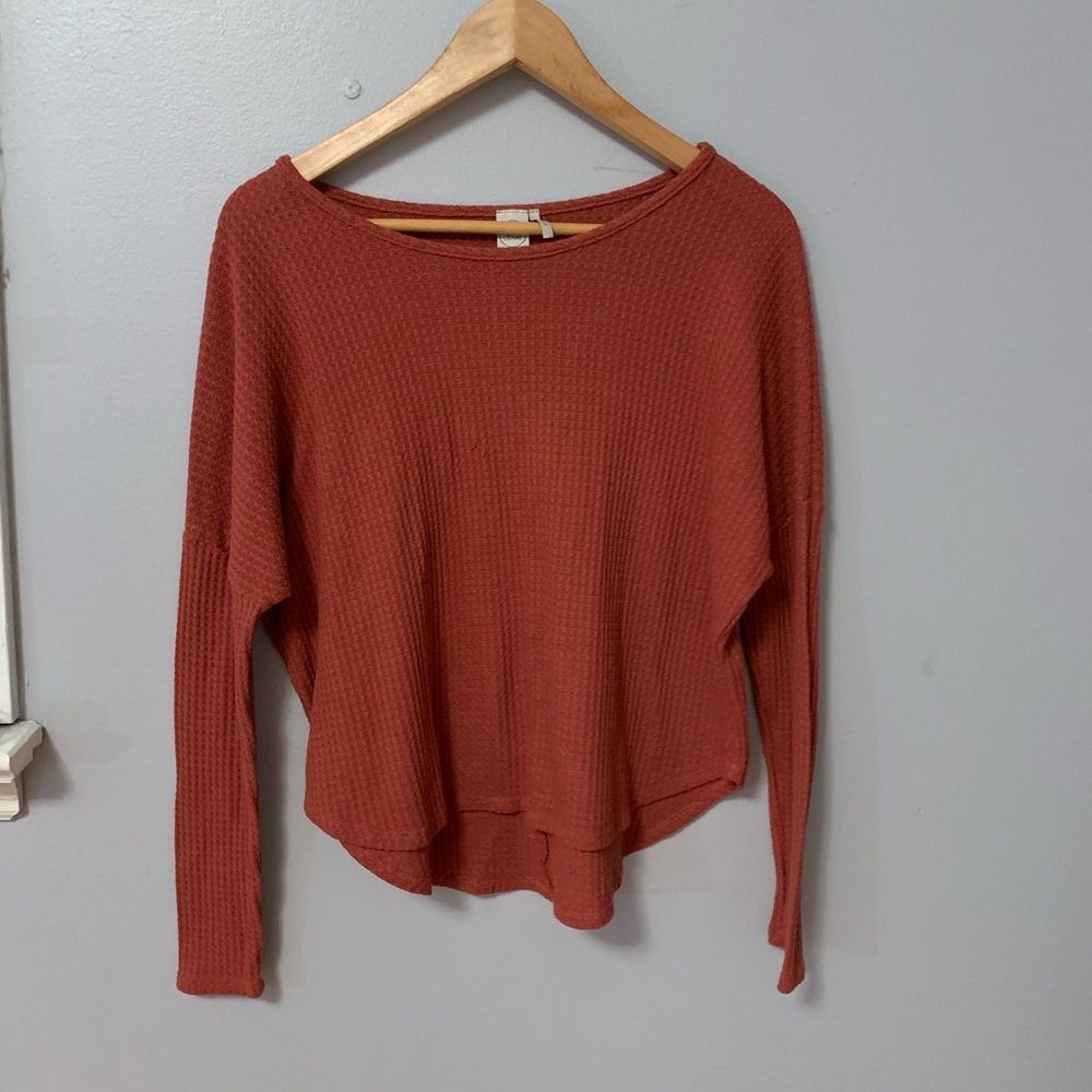 burnt orange shirt